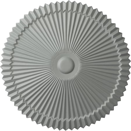 Ekena Millwork Shakuras Ceiling Medallion (Fits Canopies up to 5"), 24"OD x 3"P, Primed White CM24SH